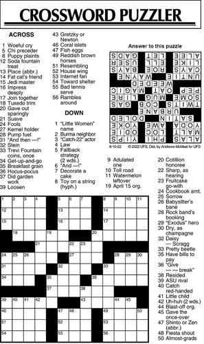 Crossword Puzzle, Advice/Comics for Aug. 10, 2022 | Community ...