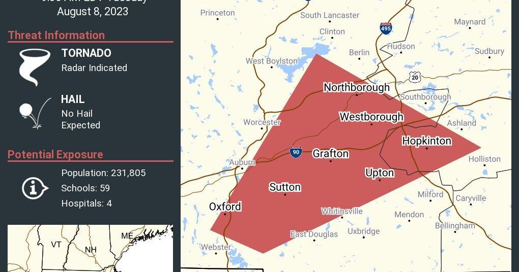 National Weather Service issues tornado warning for area | Grafton ...