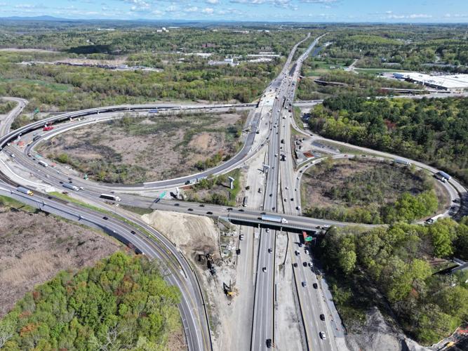 Mass Land Ramp See from above: New ramp opens as part of Mass. Pike/I-495 interchange ...