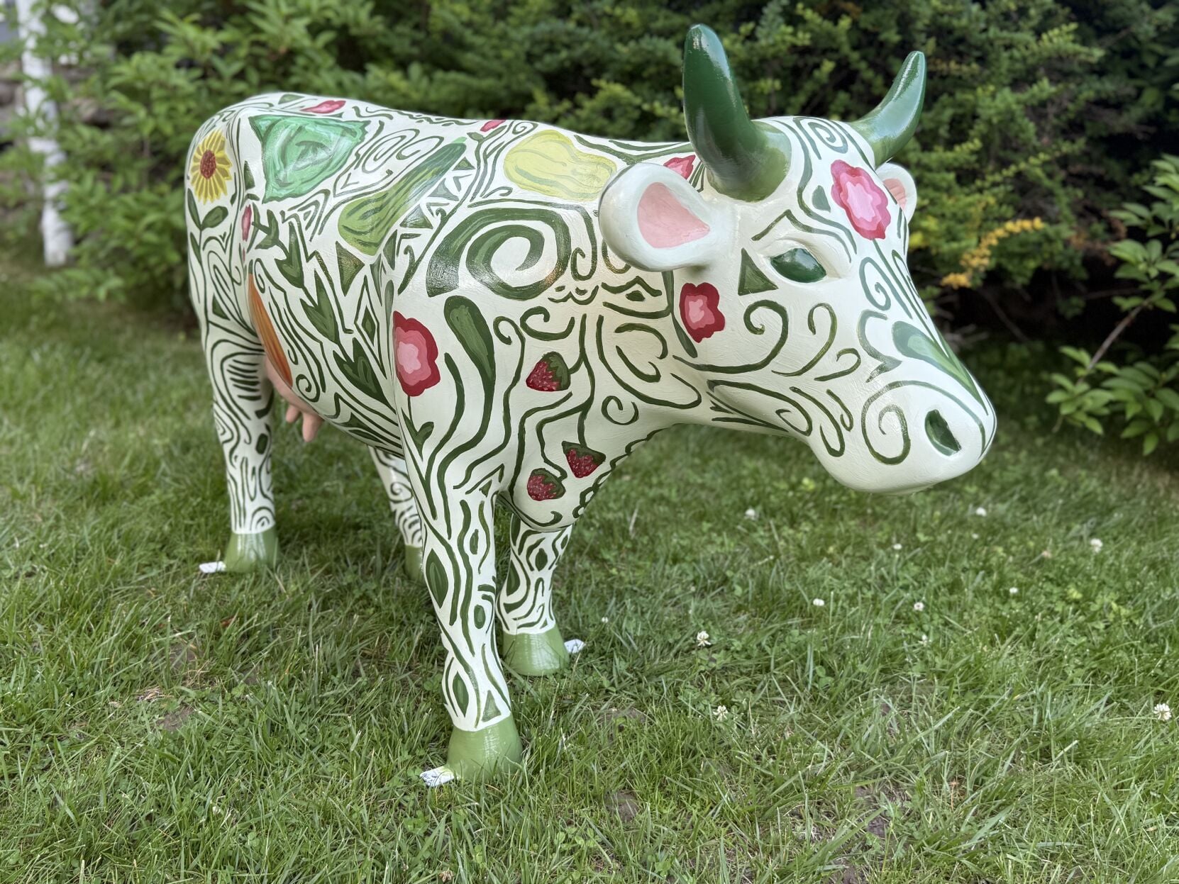 Why did this Shrewsbury student paint a 100-pound cow? It's part