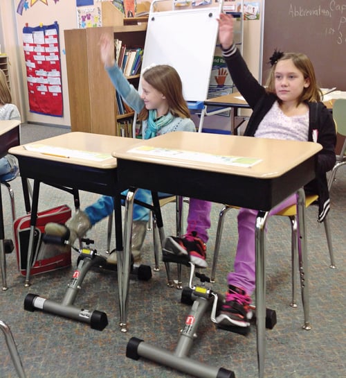 Under Desk Pedals Help Students Learn Better Armstrong Indiana