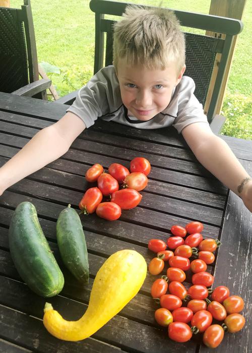 Salamanca student raises funds — and vegetables — for hospital research