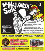 Firehouse Pizza - Coloring Page for Fire Safety Month