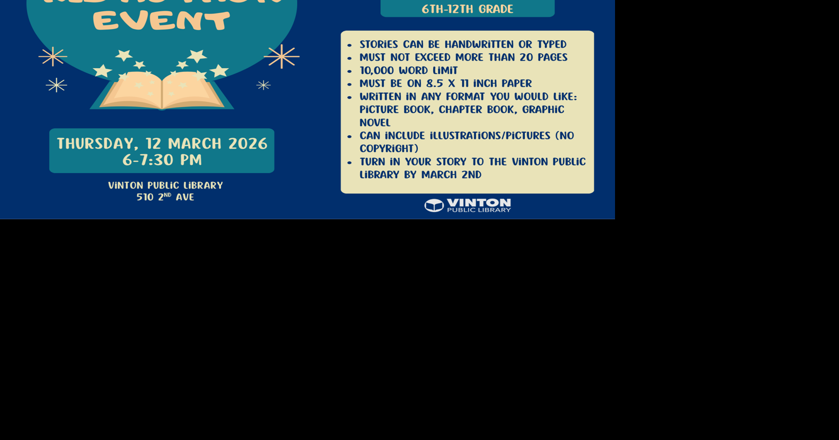 Third Annual Kid Authors Event Coming Soon to VPL