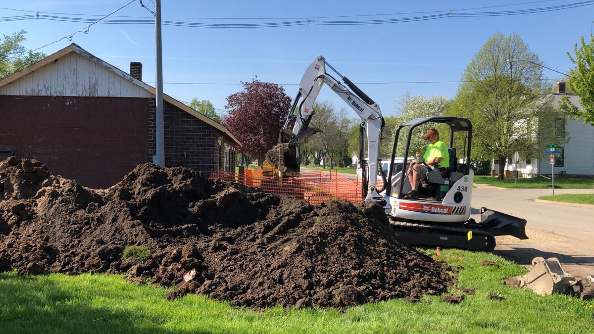 Small backhoe
