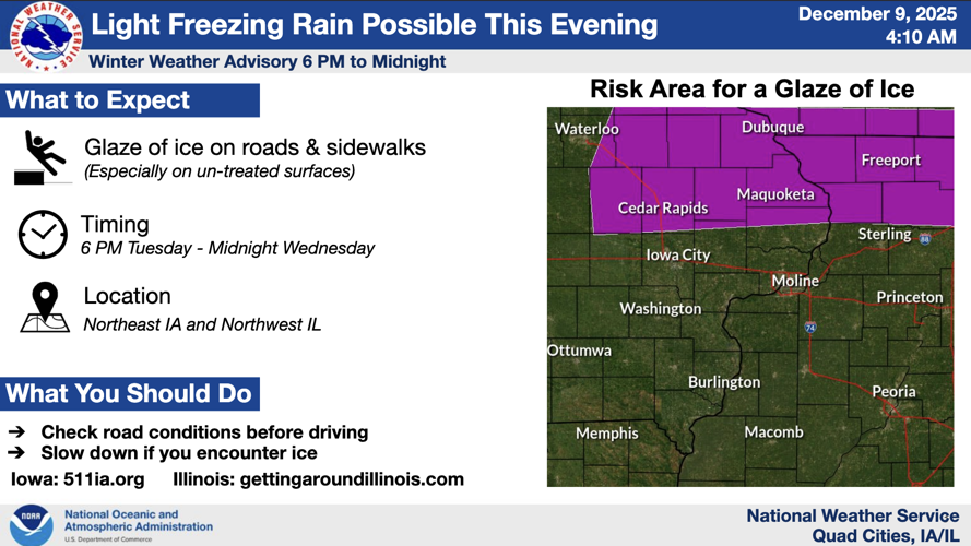 Winter Weather Advisory in Effect for Freezing Rain | Vinton Newspapers ...