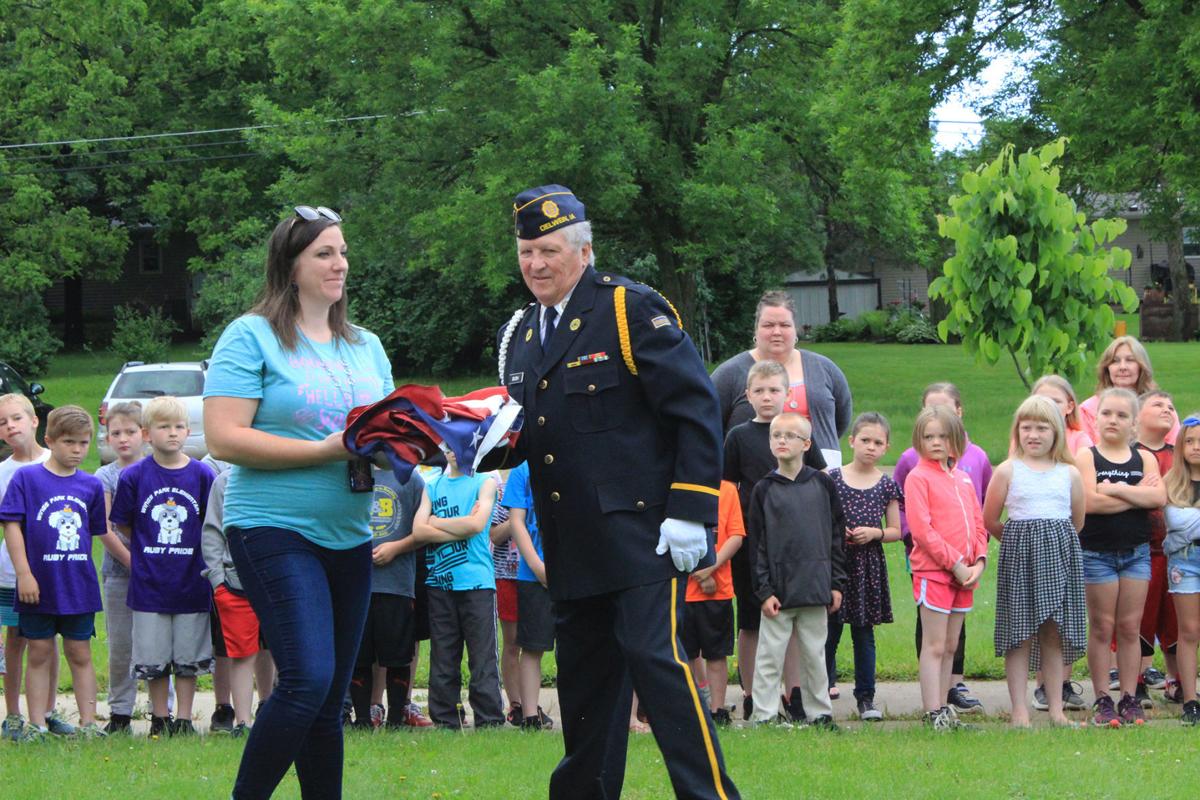Wings Park Elementary Flag Cermony