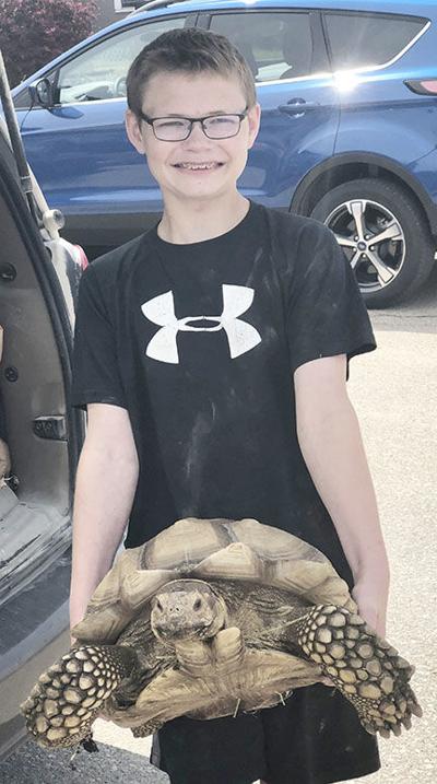Landon Duffy with Vinnie