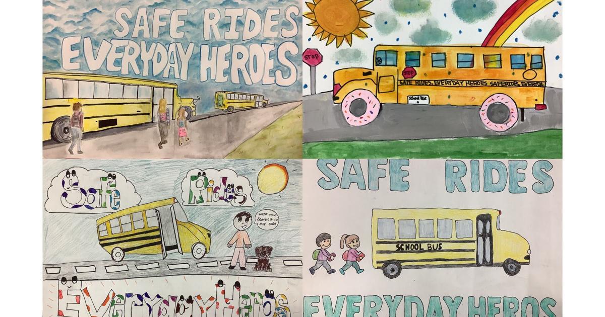 School Bus Posts Iowa School Bus Safety Poster Contest | Vinton Newspapers ...