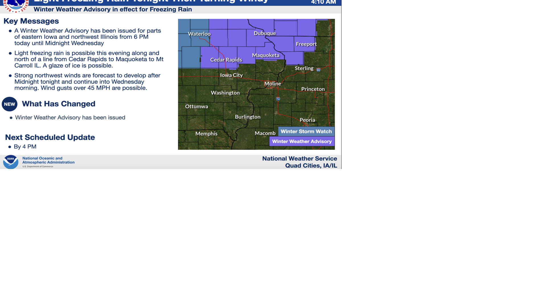 Winter Weather Advisory in Effect for Freezing Rain | Vinton Newspapers ...