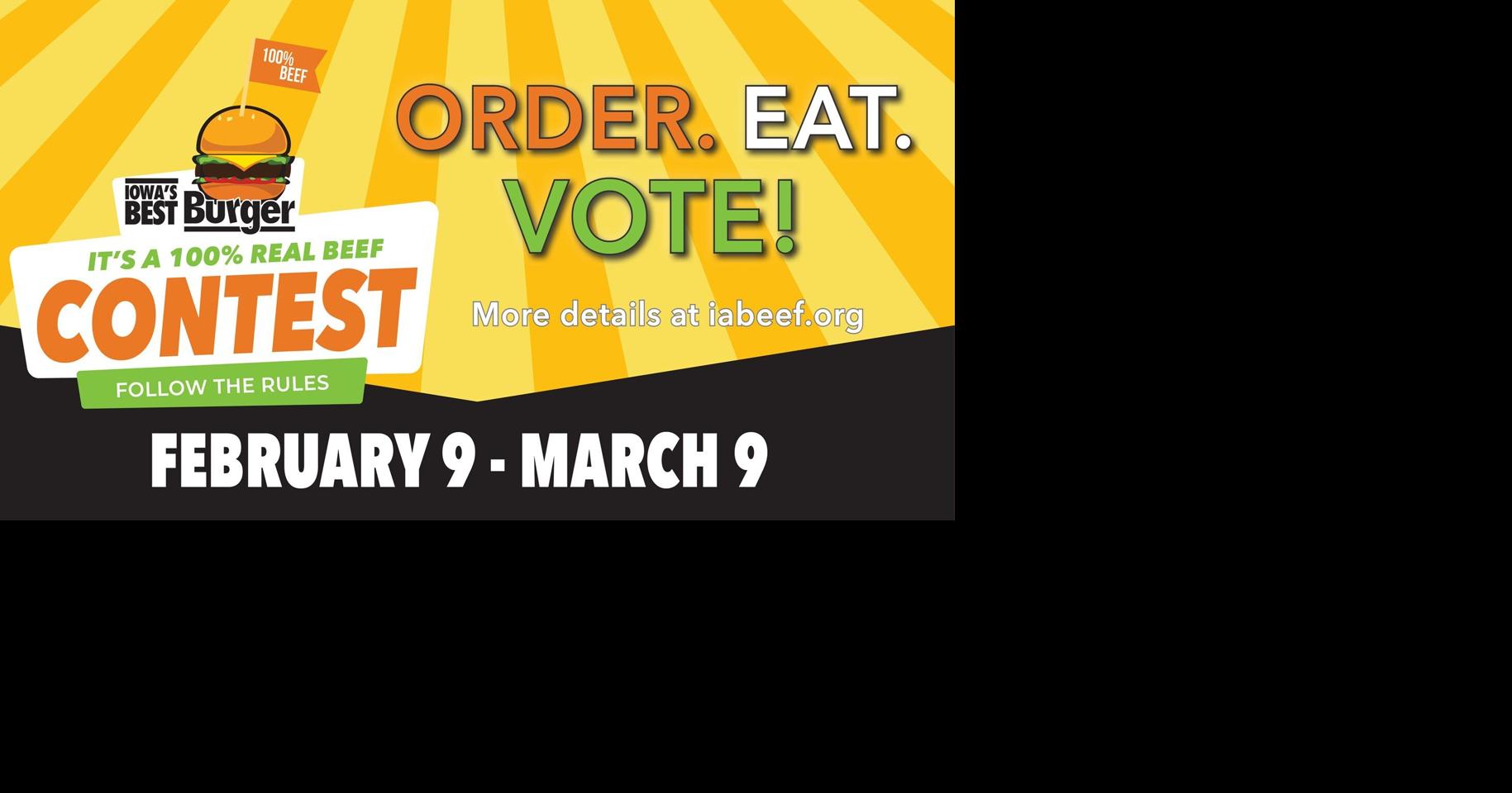 Iowa’s Best Burger Contest returns for 2026, celebrating Iowa beef and local restaurants