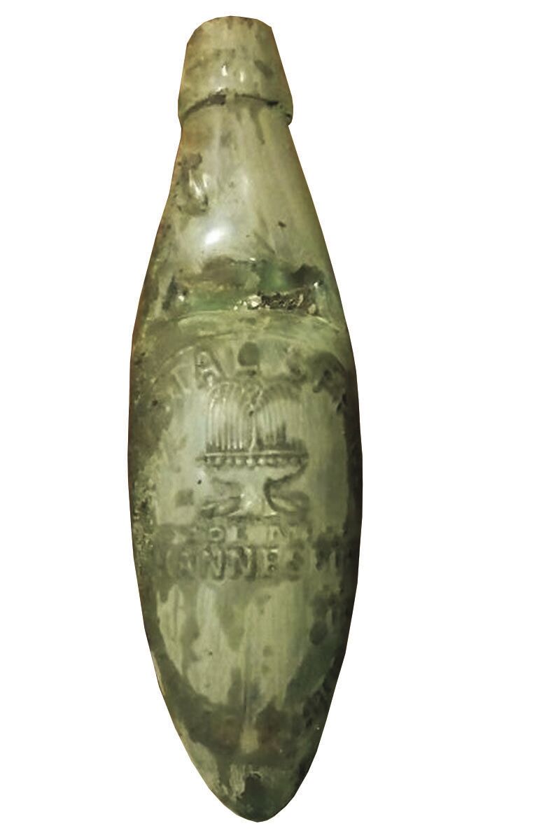 Antique 1800s 2024 Torpedo Bottle