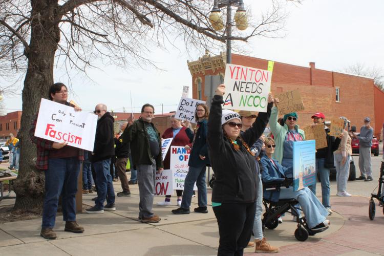 Second Rally at Benton County Courthouse