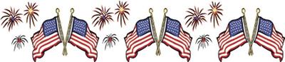 American Flag Fireworks