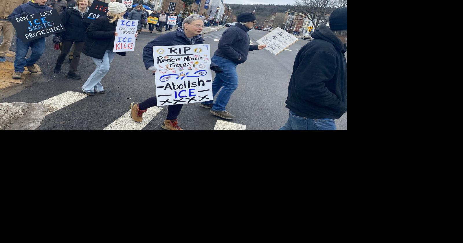 Anti-ICE rally draws hundreds to Cooperstown | Local News | coopercrier.com
