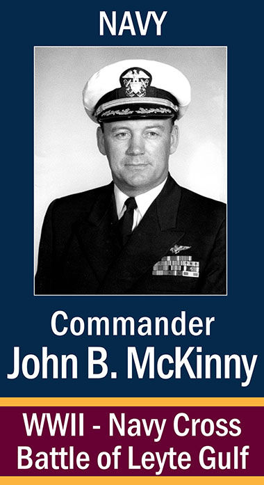 Coronado’s “Avenue Of The Heroes” ... Commander John Blackball McKinny ...