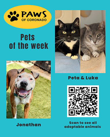 PAWS Pets-Of-The-Week, Coronado City News