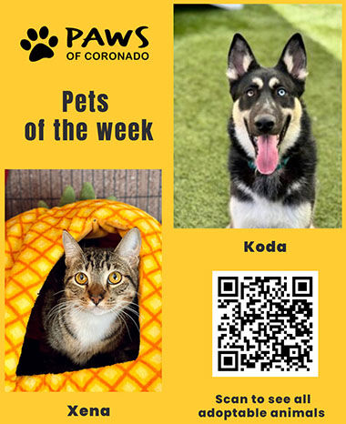 PAWS Pets-Of-The-Week, Coronado City News