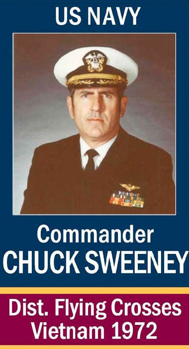 Coronado’s “Avenue Of The Heroes” ... Commander Chuck Sweeney, USN ...