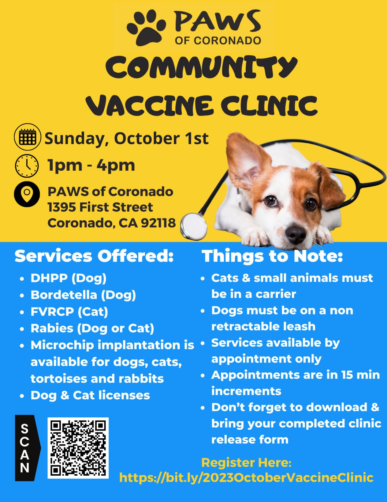 Dog vaccine clinic near hot sale me