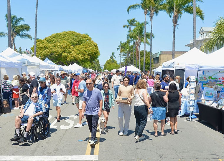 A Perfect Day In Coronado: The Fifth Annual Art & Wine Festival Draws Thousands