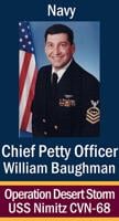 Coronado’s “Avenue Of The Heroes” ... Chief Petty Officer William Baughman, U.S. Navy