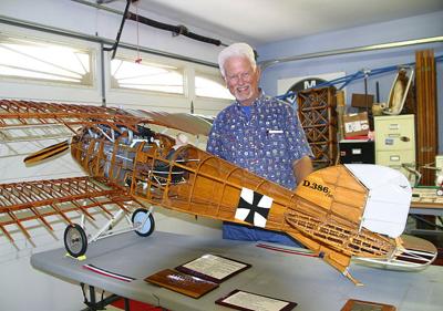 Model Plane Rebuild Former Pilot Builds Airplane Model And Donates It To The San Diego Air ...