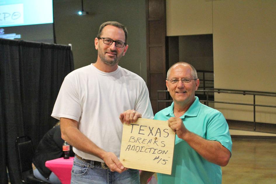 McQueen breaks boards and addiction; U.S. Senate candidate visits Corsicana