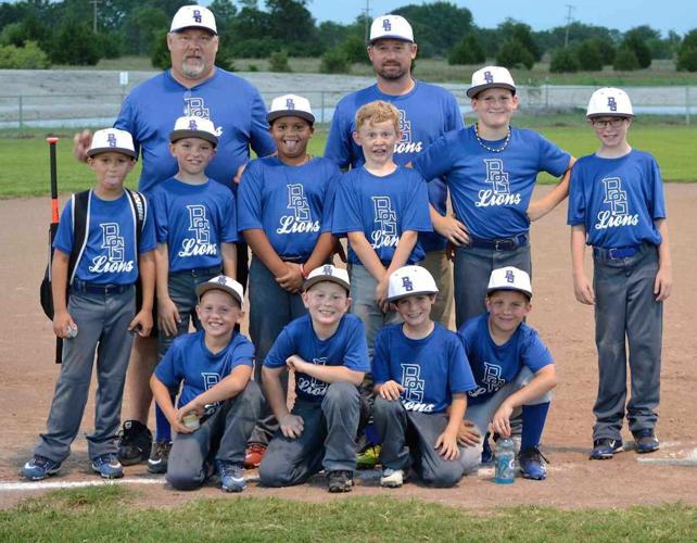 The Blooming Grove 10-Under Lions baseball team