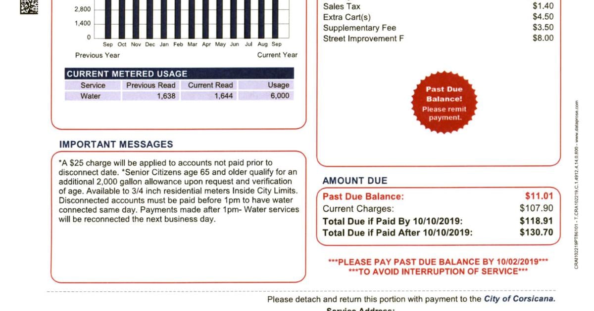 corsicana water bill pay