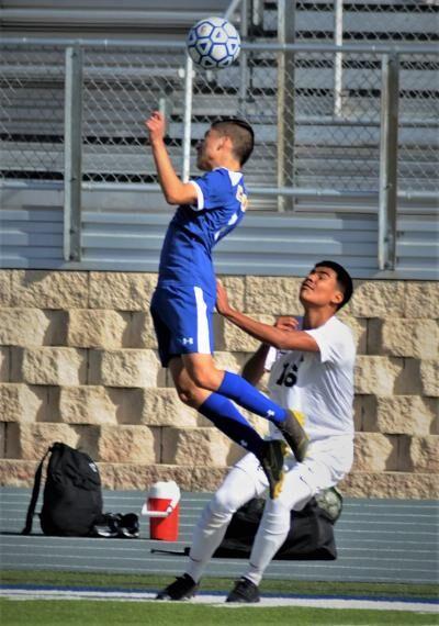 Leo Sanchez sails in the air.