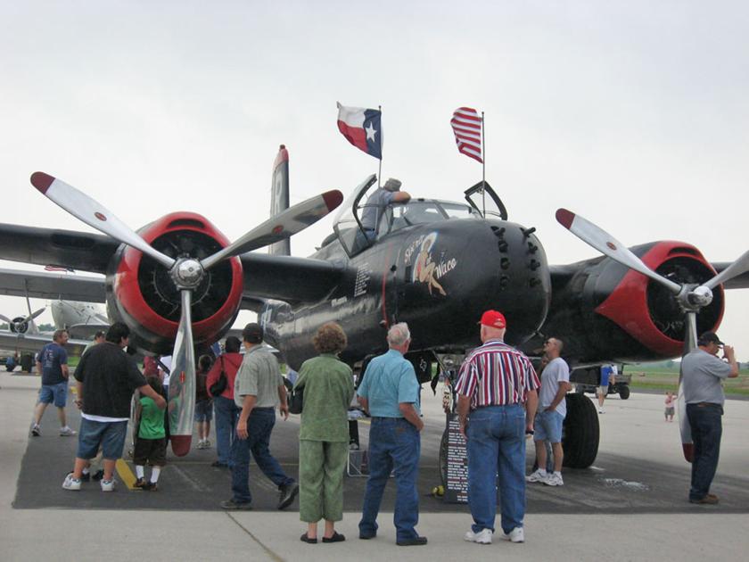 The A-26 Invader makes an entrance