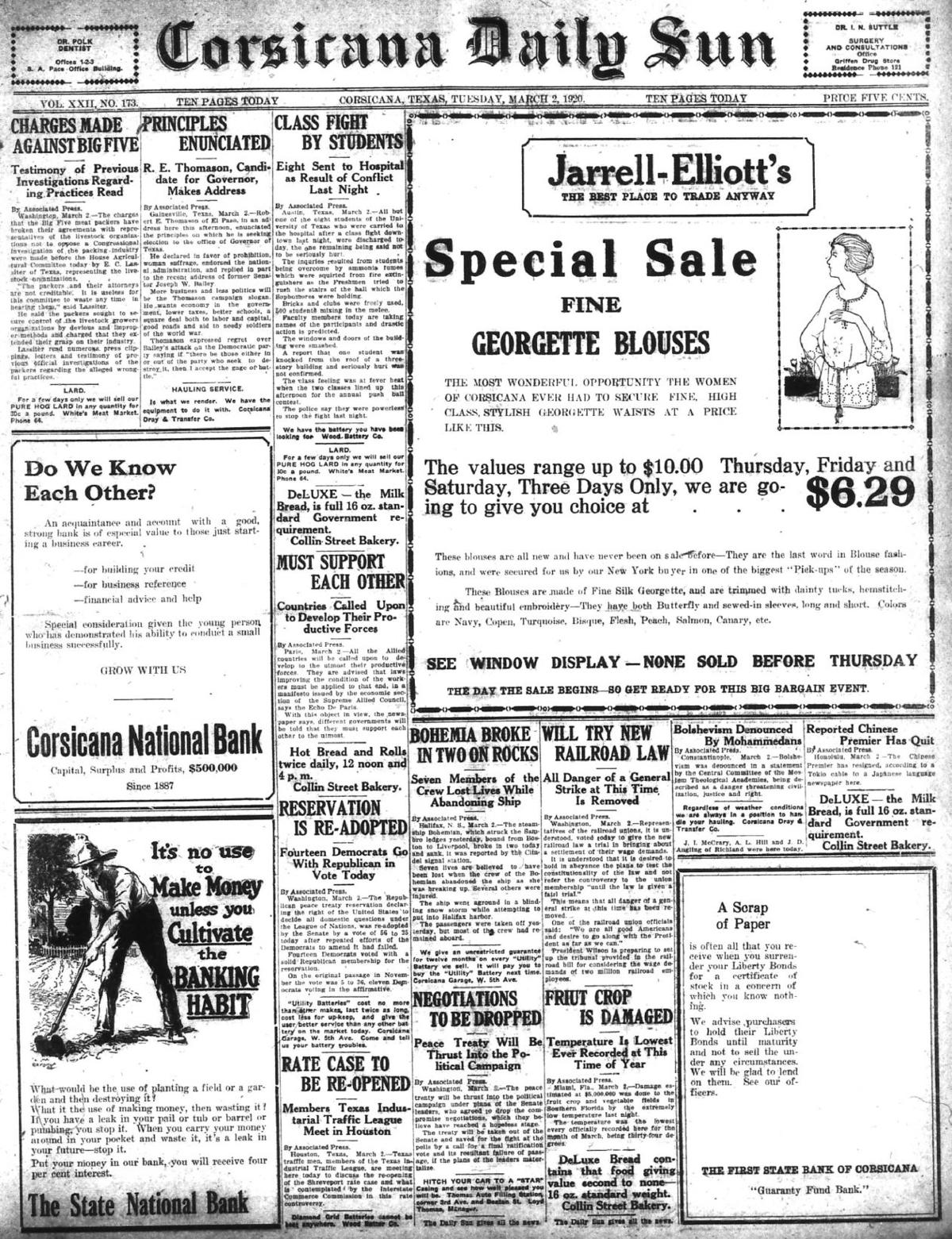 Corsicana Busted Newspaper - stnns1q