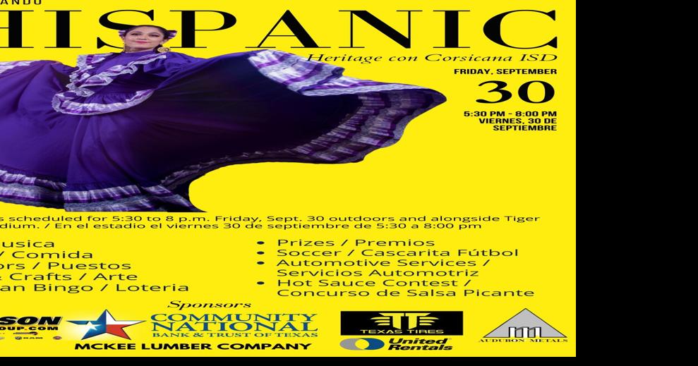 Corsicana ISD to celebrate Hispanic heritage Sept. 30 News