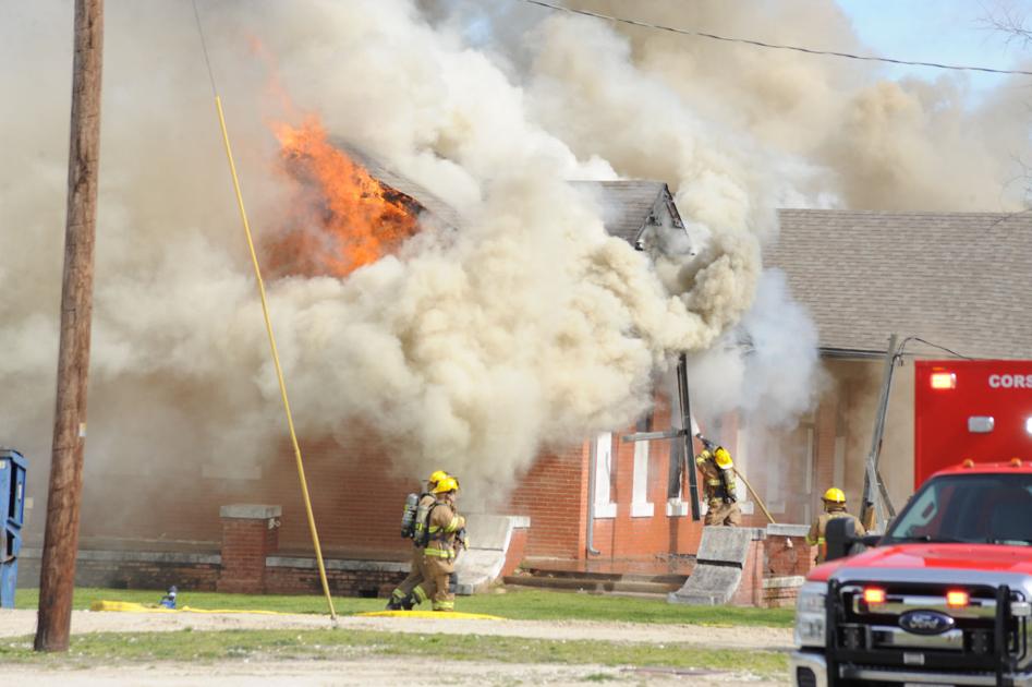 Photos: Agencies respond to structure fire on IOOF property