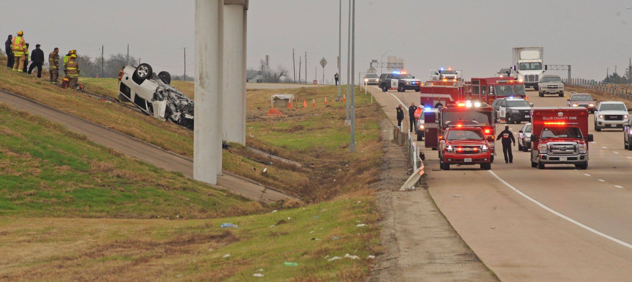 Update I 45 Rollover Crash Leaves Corsicana Woman Dead News   58472a28104c1.image 