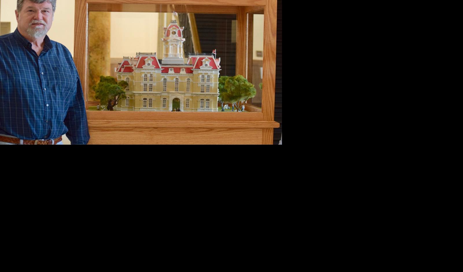1881 Navarro County Courthouse miniature on display