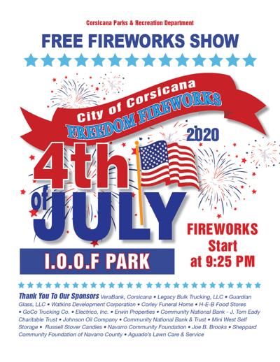 In Case You Missed It Corsicana Parks And Rec To Host Fireworks In The Park News Corsicanadailysun Com