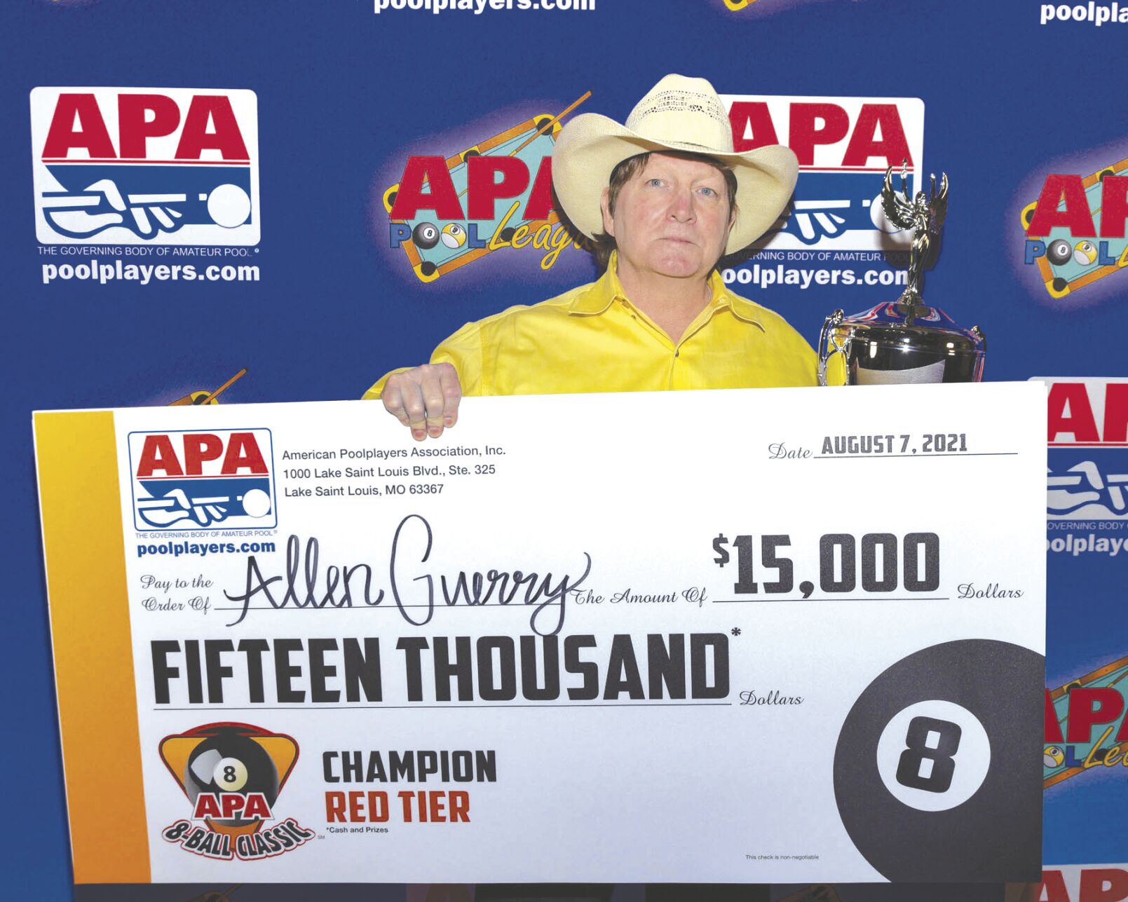 Corsicana resident wins National Pool Championships in Vegas News corsicanadailysun