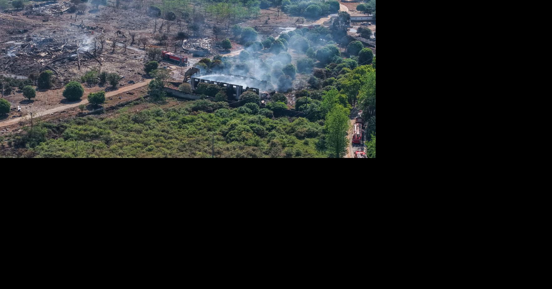 The death toll from an explosion at a fireworks plant in China rises to 37