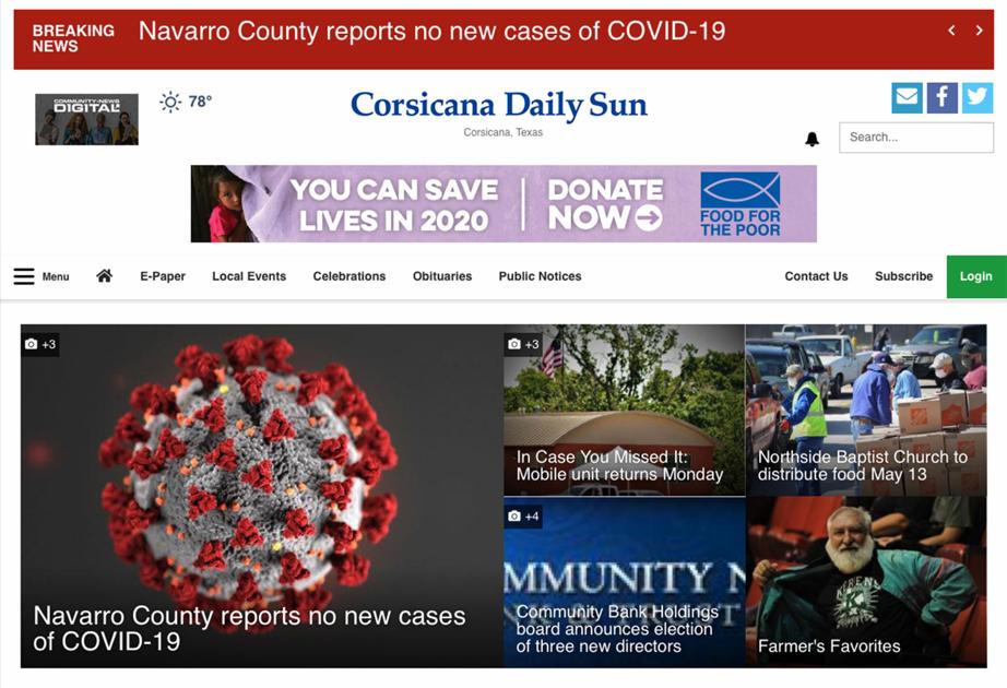 Daily news is a click away: A corsicanadailysun.com user's guide