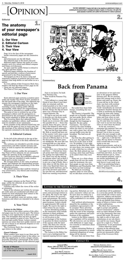 Editorial The Anatomy Of Your Newspaper S Editorial Page Opinion Corsicanadailysun Com