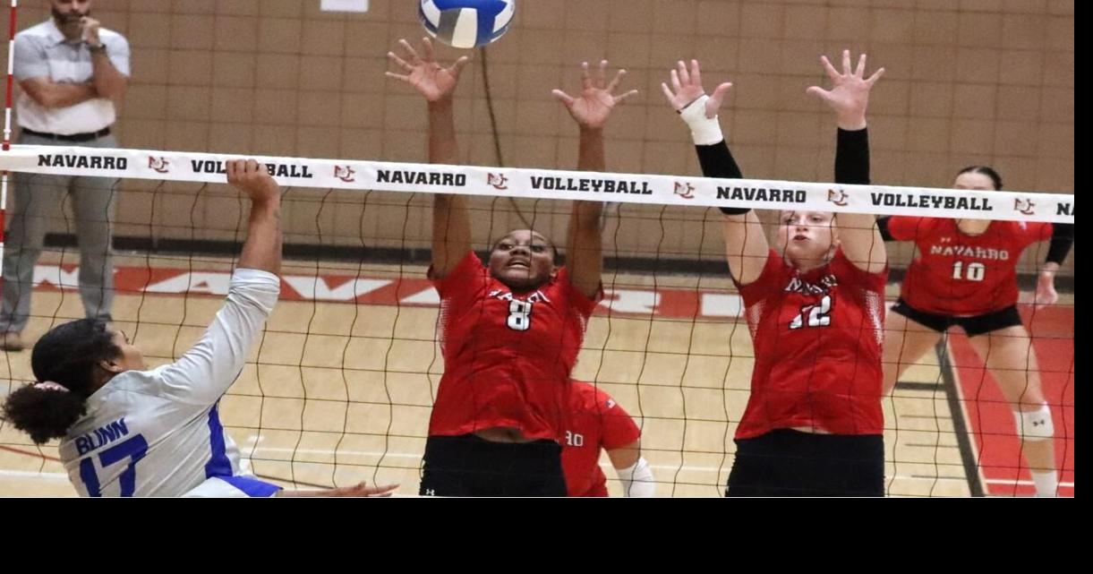 Navarro Volleyball: Navarro's No. 3 Bulldogs sweep Wharton for their 25th win