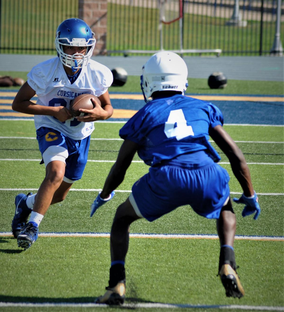 Solomon James runs the ball
