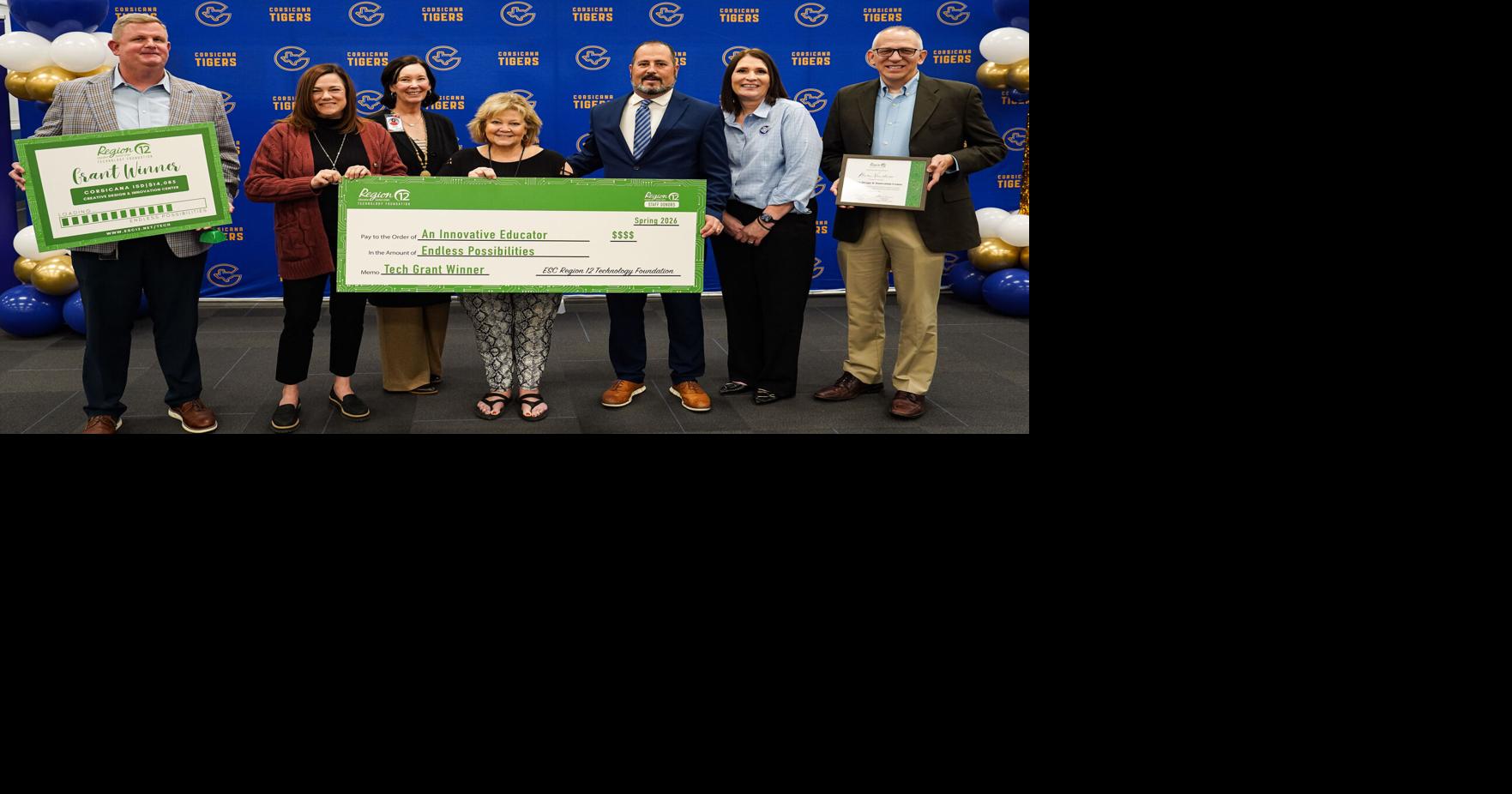 Corsicana High School teacher Vandiver surprised with $14K technology grant