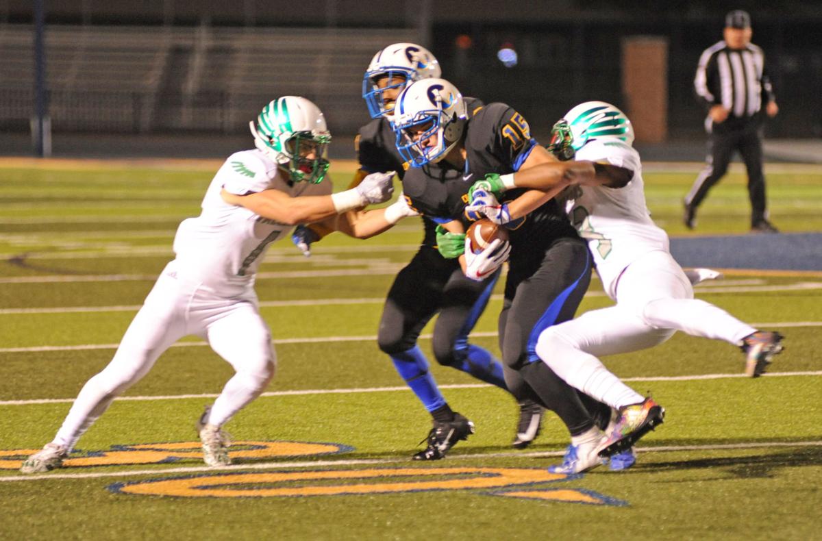 Chs Football Nathan Tigers Run By Lake Dallas Win First Playoff Game Since 2011 Sports Corsicanadailysun Com