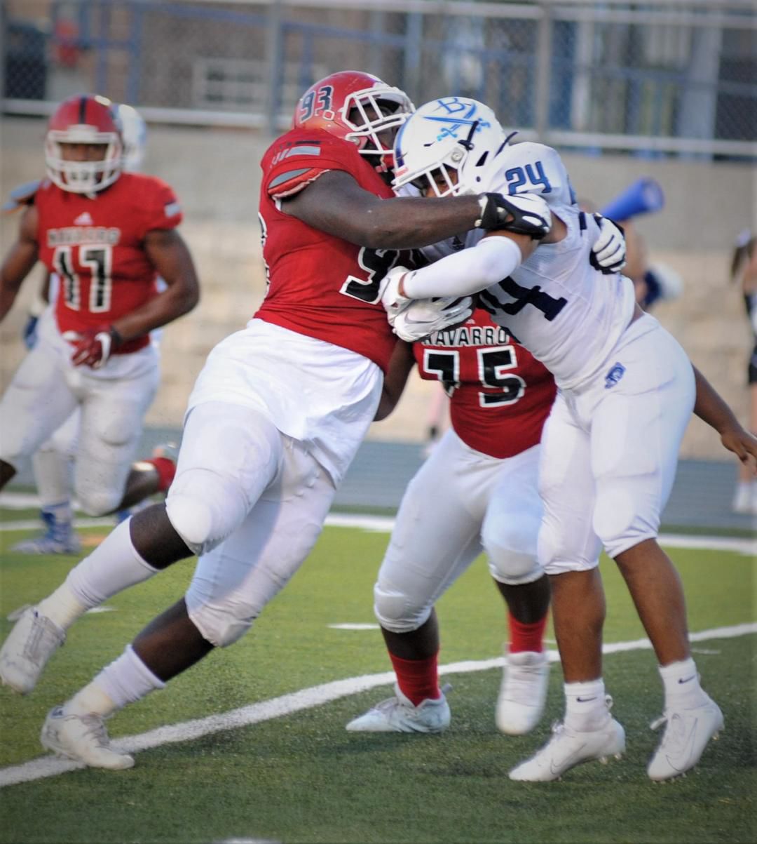 Navarro Football Dawgs fall to Blinn 3833, start season at 03