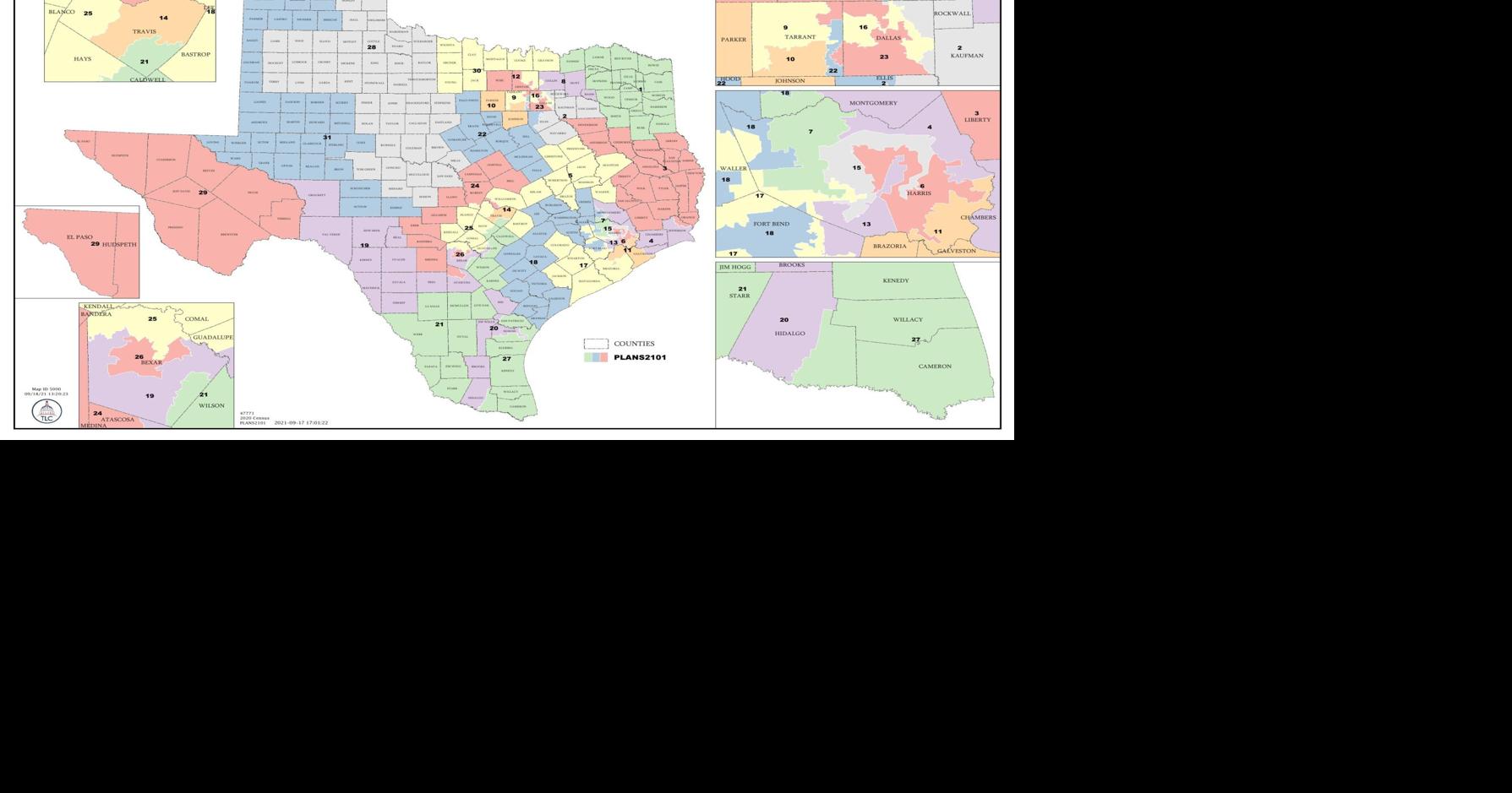 Senate panel advances Texas Senate and State Board of Education maps ...