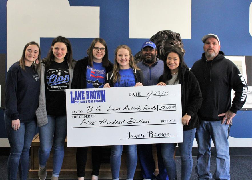 Lane Brown Toy Run donates to Blooming Grove Lions Activity Fun