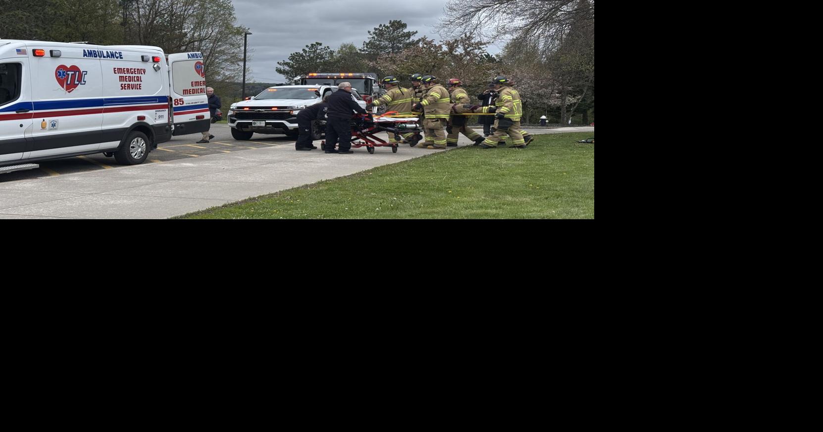 Cortland students stage mock crash to warn against impaired driving ...